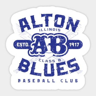 Alton Blues Baseball Sticker